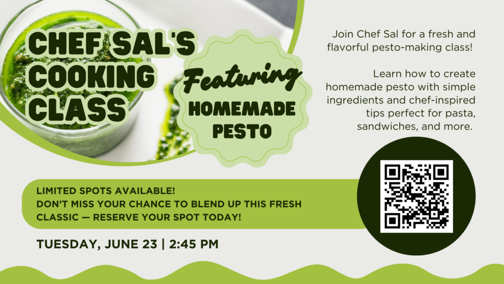 COOKING CLASS - Homemade Pesto